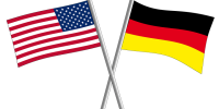 US Flag and German Flag